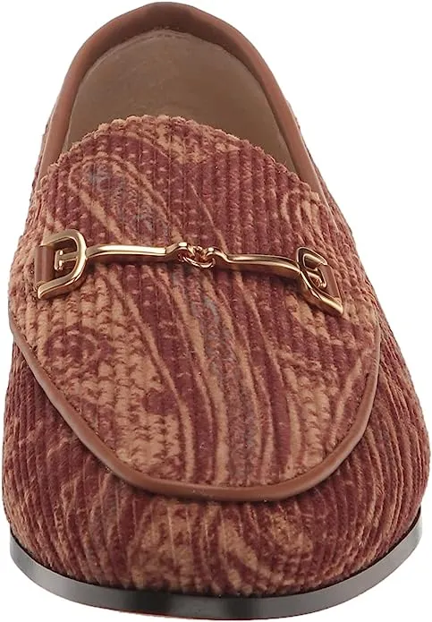 Loraine Edelman Brown Chain Frontier Hot price drop Leather Shoes Vamp Slip-On Loafer Sam Popular picks Detail