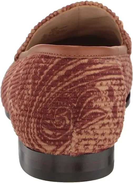Loraine Edelman Brown Chain Frontier Hot price drop Leather Shoes Vamp Slip-On Loafer Sam Popular picks Detail