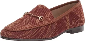 Loraine Edelman Brown Chain Frontier Hot price drop Leather Shoes Vamp Slip-On Loafer Sam Popular picks Detail