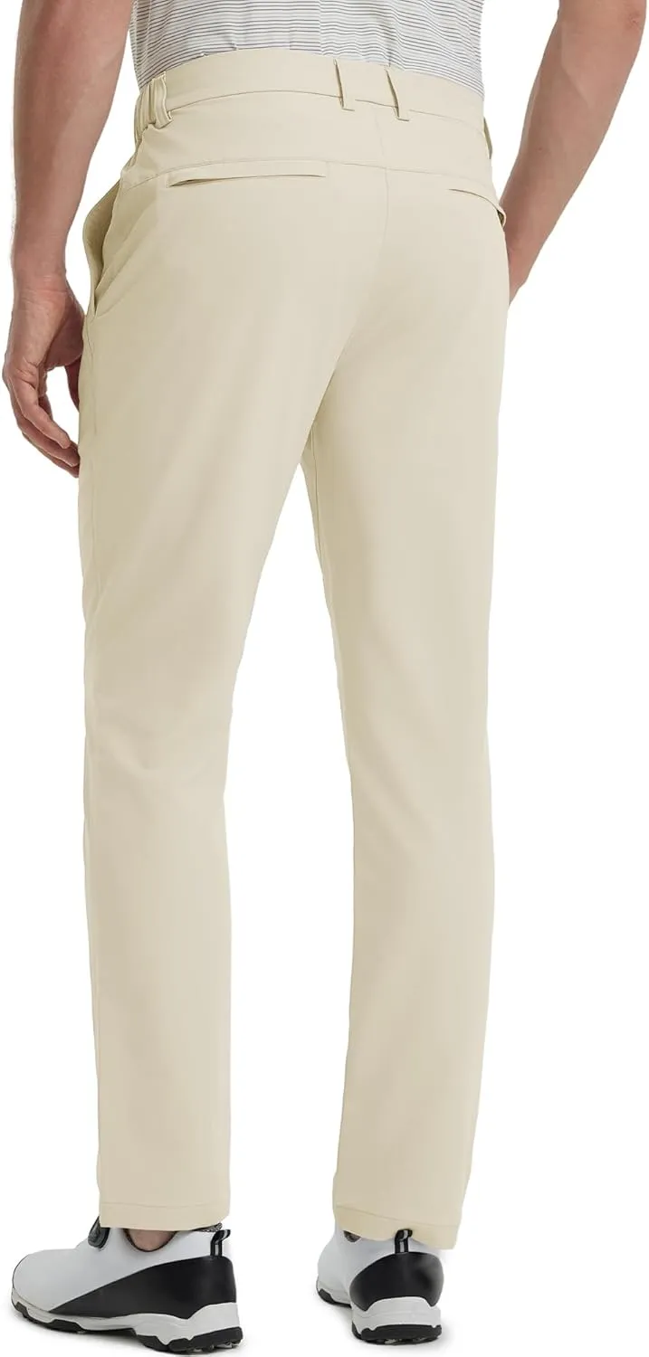 M MAELREG Golf Pants Men Lightweight with 5 Pockets - 30"/32"/34" Stretch Water-Resistant Casual Flat Front Mens Dress Pants
