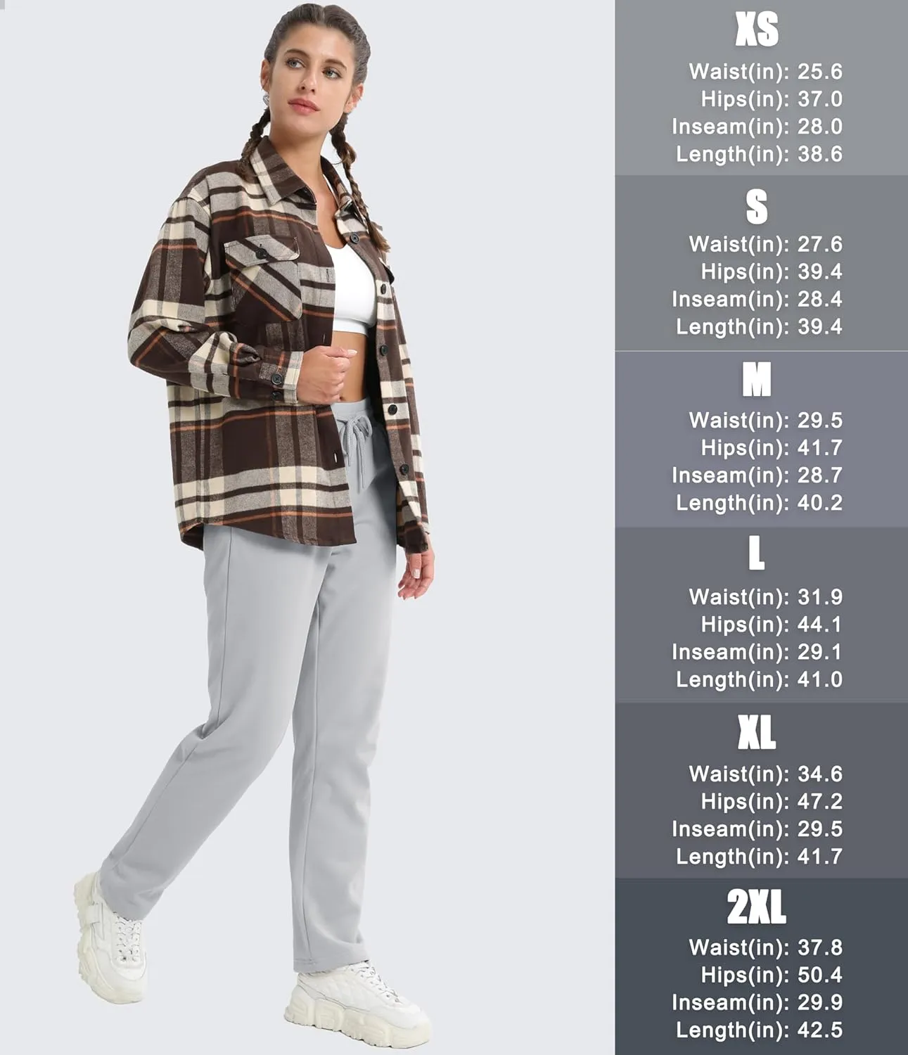 MAGCOMSEN Women's Sherpa Lined Sweatpants Winter Warm Fleece Pants Water Resistant Thermal Pants for Lounge Outdoor Snow