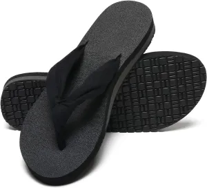 MAIITRIP Womens Comfortable Cloth Strap Flip Flops with Arch Support