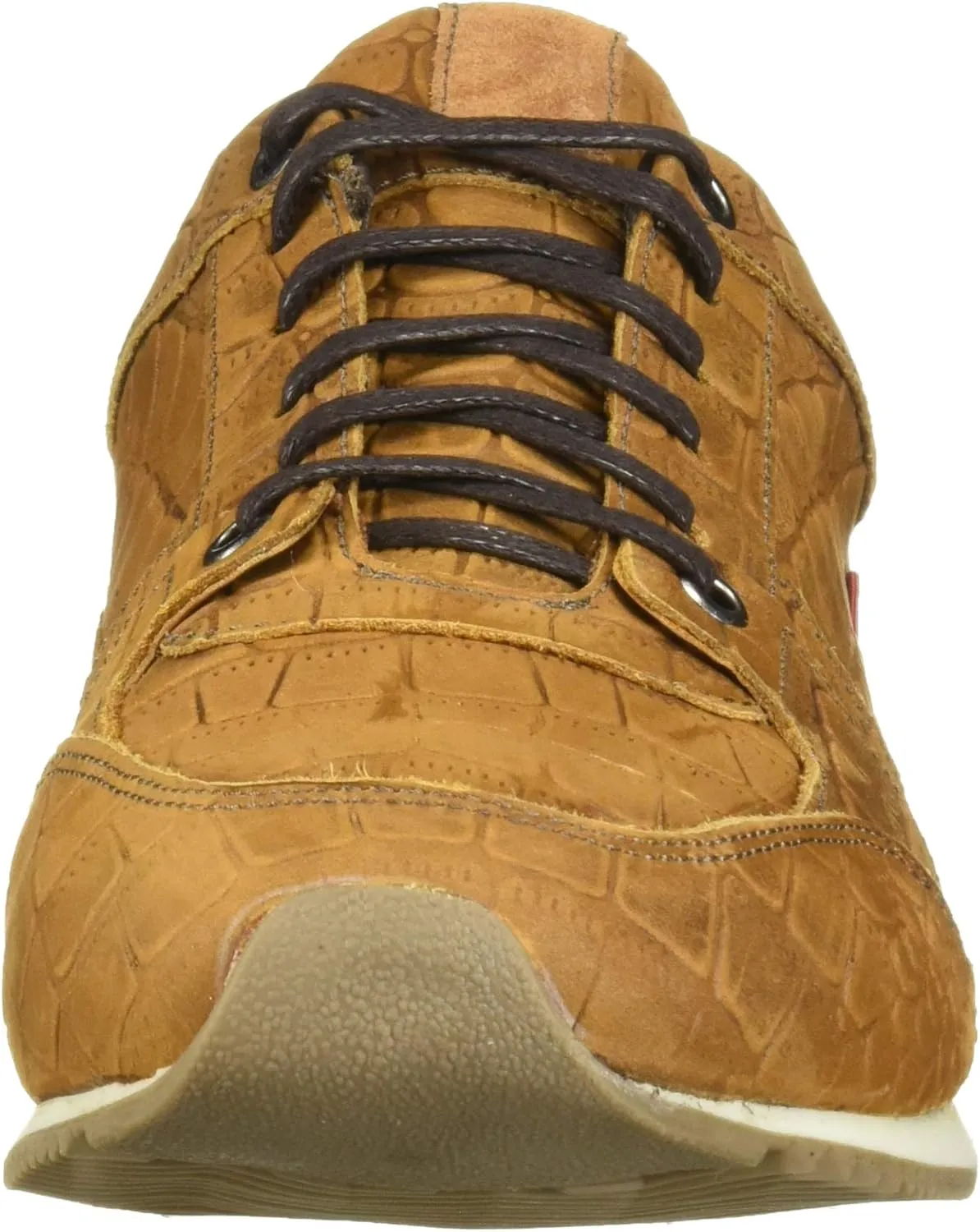 Marc Joseph New York Men's Leather Made in Brazil Luxury Fashion Trainer Croco Detail Sneaker