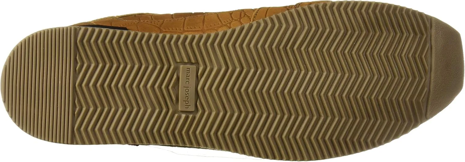 Marc Joseph New York Men's Leather Made in Brazil Luxury Fashion Trainer Croco Detail Sneaker