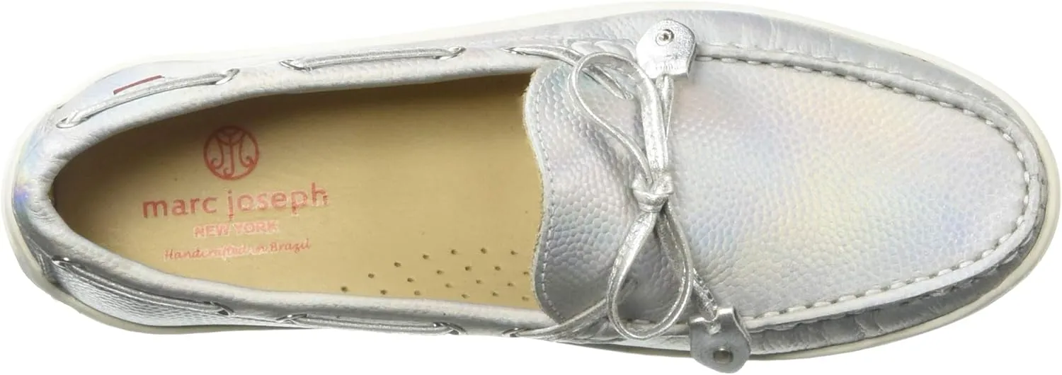 Marc Joseph New York Unisex-Child Casual Comfort Slip on Moccasin Tie-Bow Loafer Driving Style