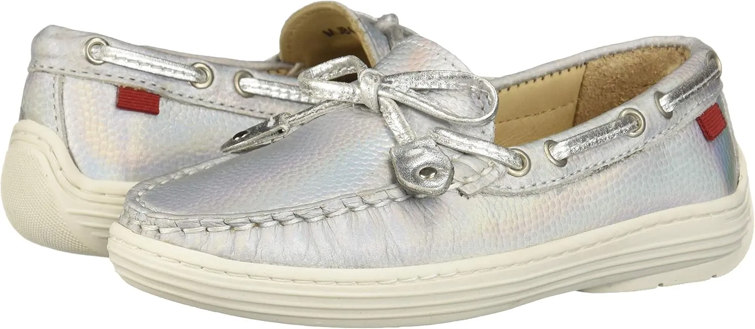 Marc Joseph New York Unisex-Child Casual Comfort Slip on Moccasin Tie-Bow Loafer Driving Style