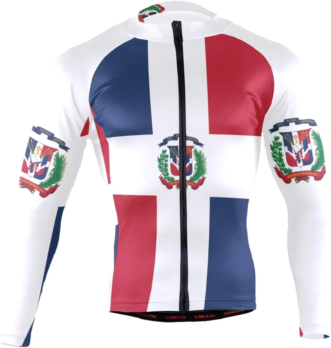 Maryland Flag Men's Cycling Jersey Long Sleeve Breathable Biking Shirts Gear Style