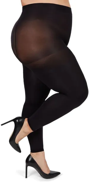 MeMoi Plus Size Curvy Matte Tights for Women, Comfortable and Lightweight Tummy Control Tights - Sizes 1X-7X