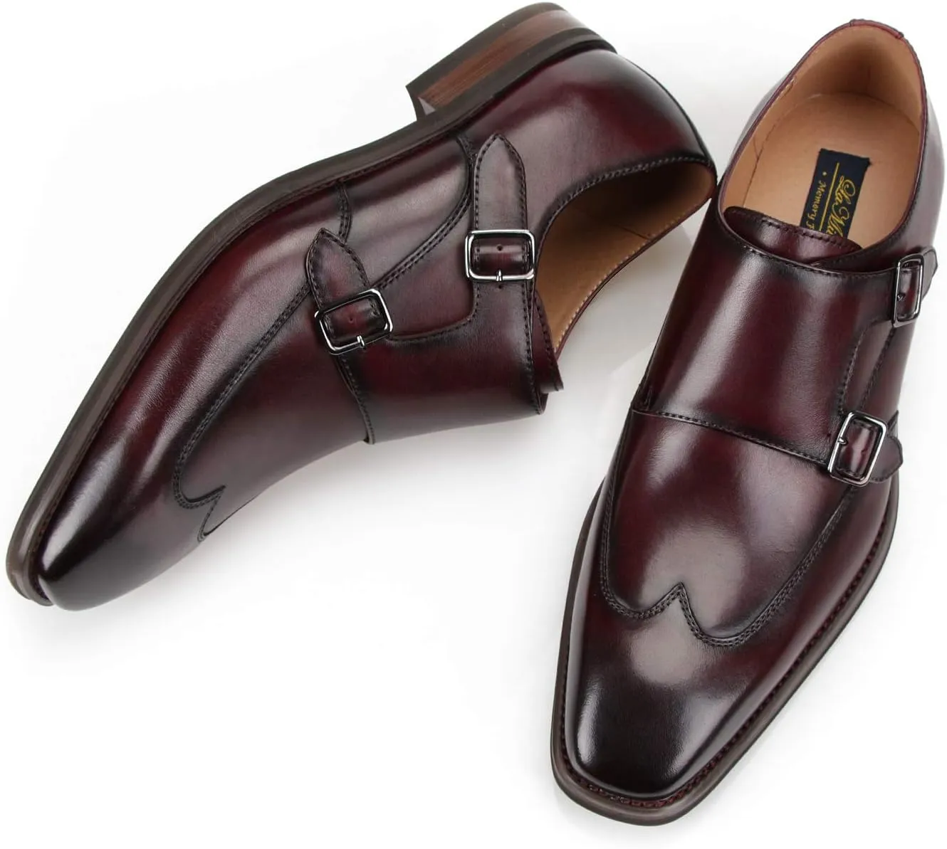 Men Dress Shoes Lace Up Oxford Classic Plain Toe Modern Formal Leather Shoes for Men