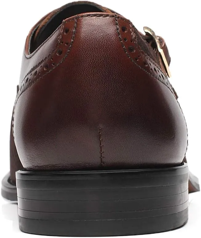 Men Dress Shoes Lace Up Oxford Classic Plain Toe Modern Formal Leather Shoes for Men