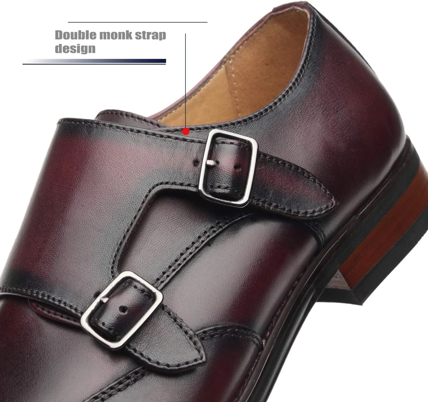 Men Dress Shoes Lace Up Oxford Classic Plain Toe Modern Formal Leather Shoes for Men