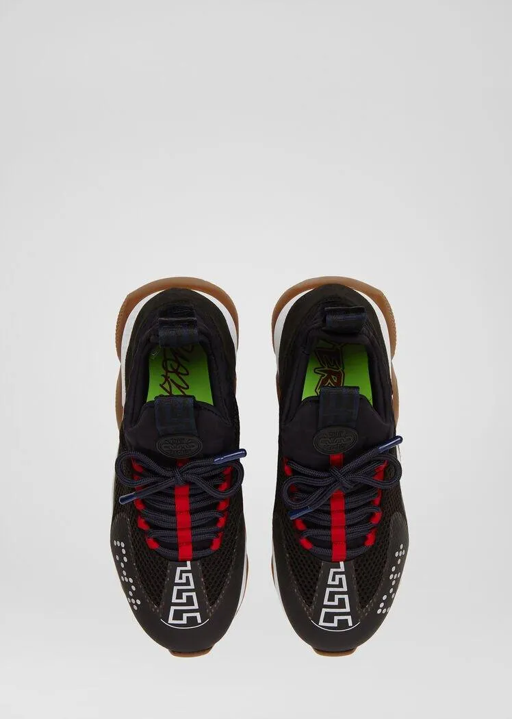 MEN VERSACE CROSS CHAINER SNEAKERS