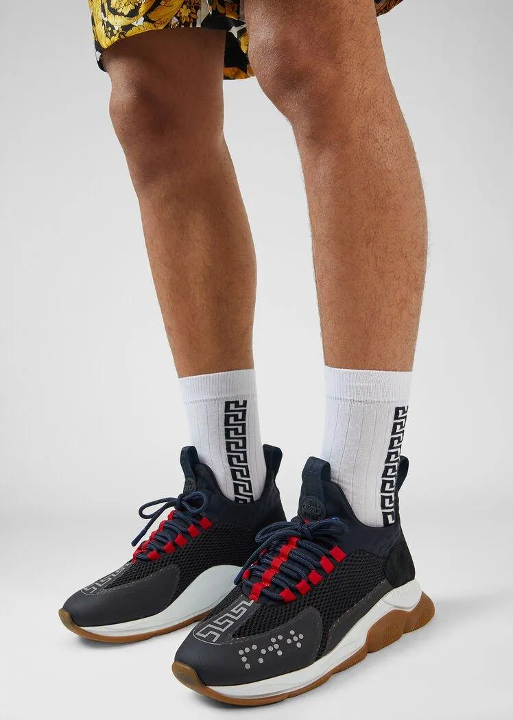 MEN VERSACE CROSS CHAINER SNEAKERS
