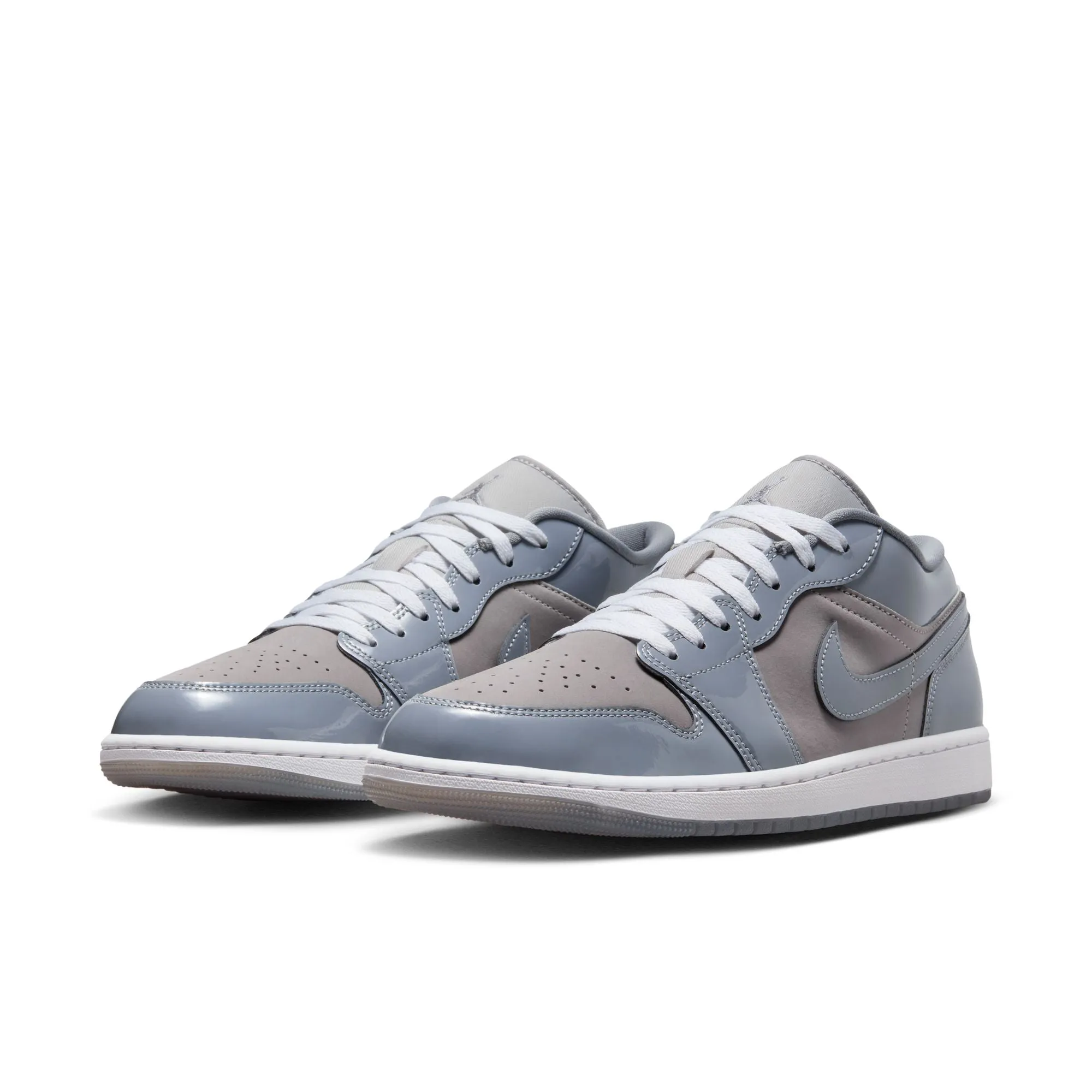 MEN'S AIR JORDAN 1 LOW 'PATENT COOL GREY' HF3148-011