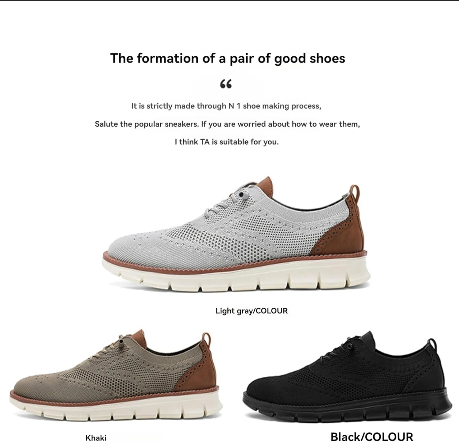 Mens Breeze Oxfords Lace Up Lightweight Comfortable Dress Mesh Sneakers Extra Wide Business Casual Walking Urban