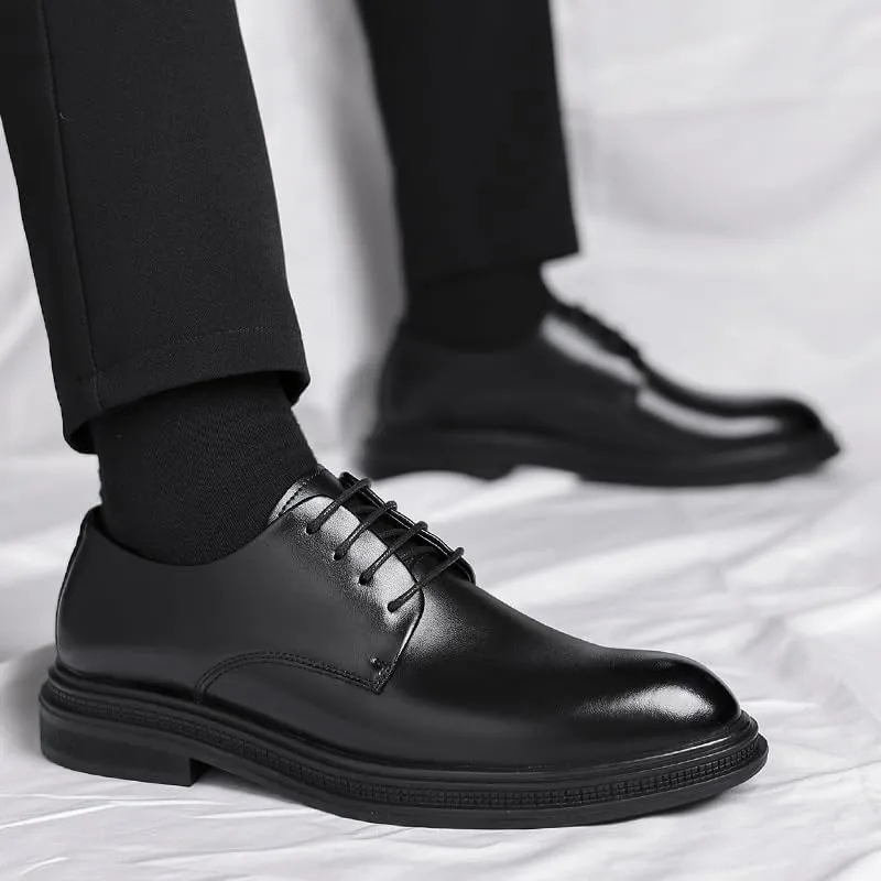 Men's Business Casual Dress Shoes Mens Italy Classic Lace-Up Brogue Oxfords Shoes Modern Formal Leather Derby Shoes(8)