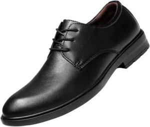 Men's Business Oxford Shoes Casual Leather Derby Shoes Modern Fashion Pointed Toe Lace Up Wedding Office Work Tuxedo Derby Shoes