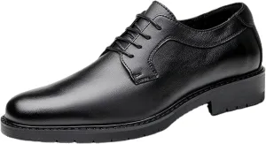 Men's Business Shoes, Gentlemen's Low Cut Derby Shoes, Elegant Lace up Leather Shoes, Classic Formal Shoes, Youth Wedding Dress Shoes
