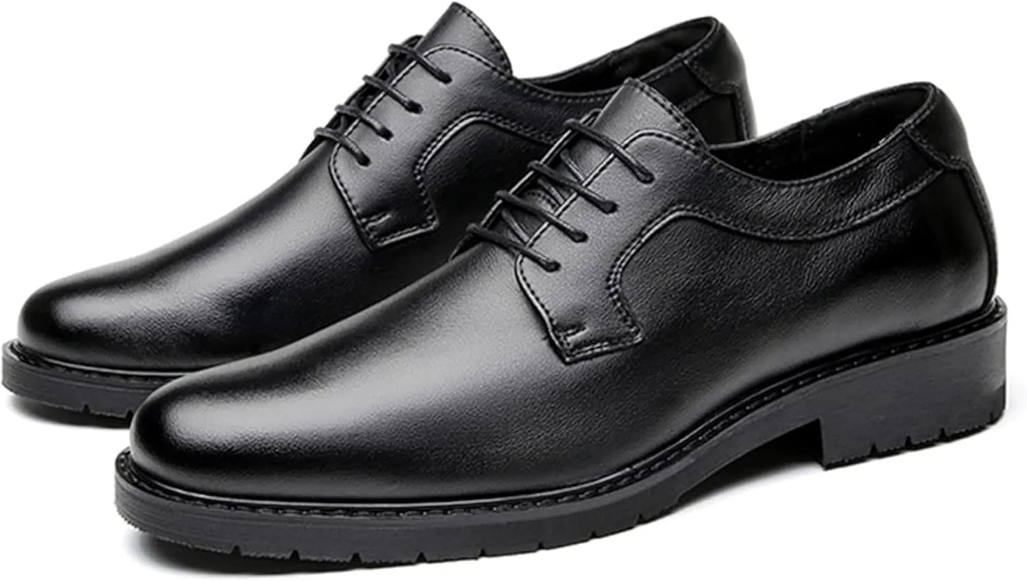 Men's Business Shoes, Gentlemen's Low Cut Derby Shoes, Elegant Lace up Leather Shoes, Classic Formal Shoes, Youth Wedding Dress Shoes