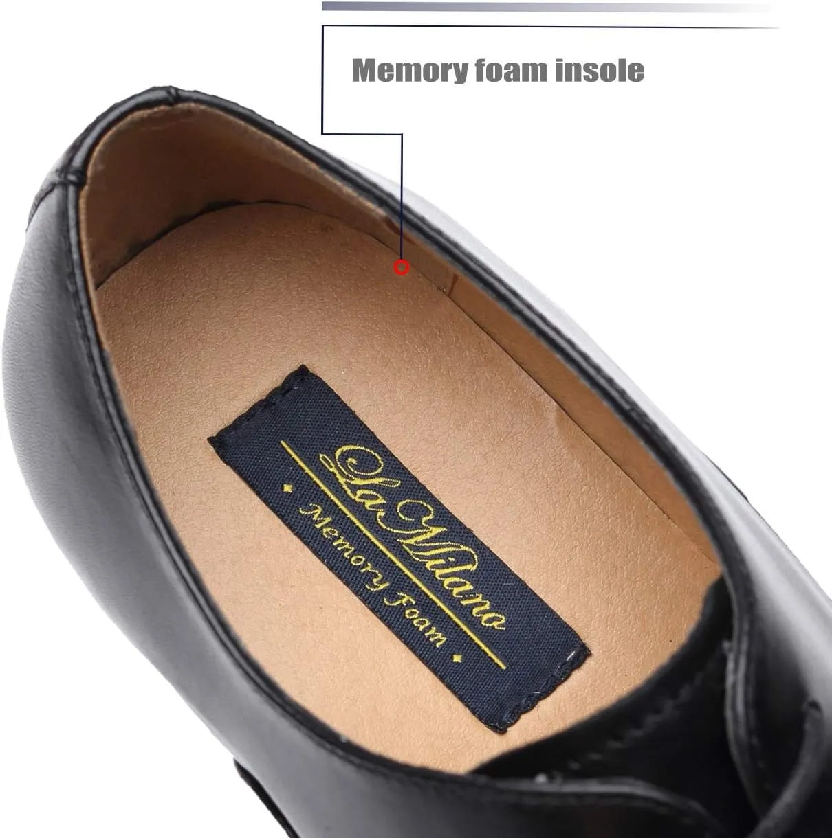 Mens Cap Toe Oxford Leather Lace Up Classic Comfortable Modern Formal Business Dress Shoes for Men