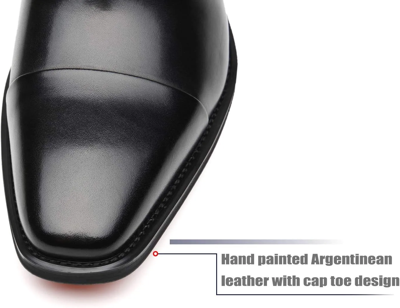 Mens Cap Toe Oxford Leather Lace Up Classic Comfortable Modern Formal Business Dress Shoes for Men