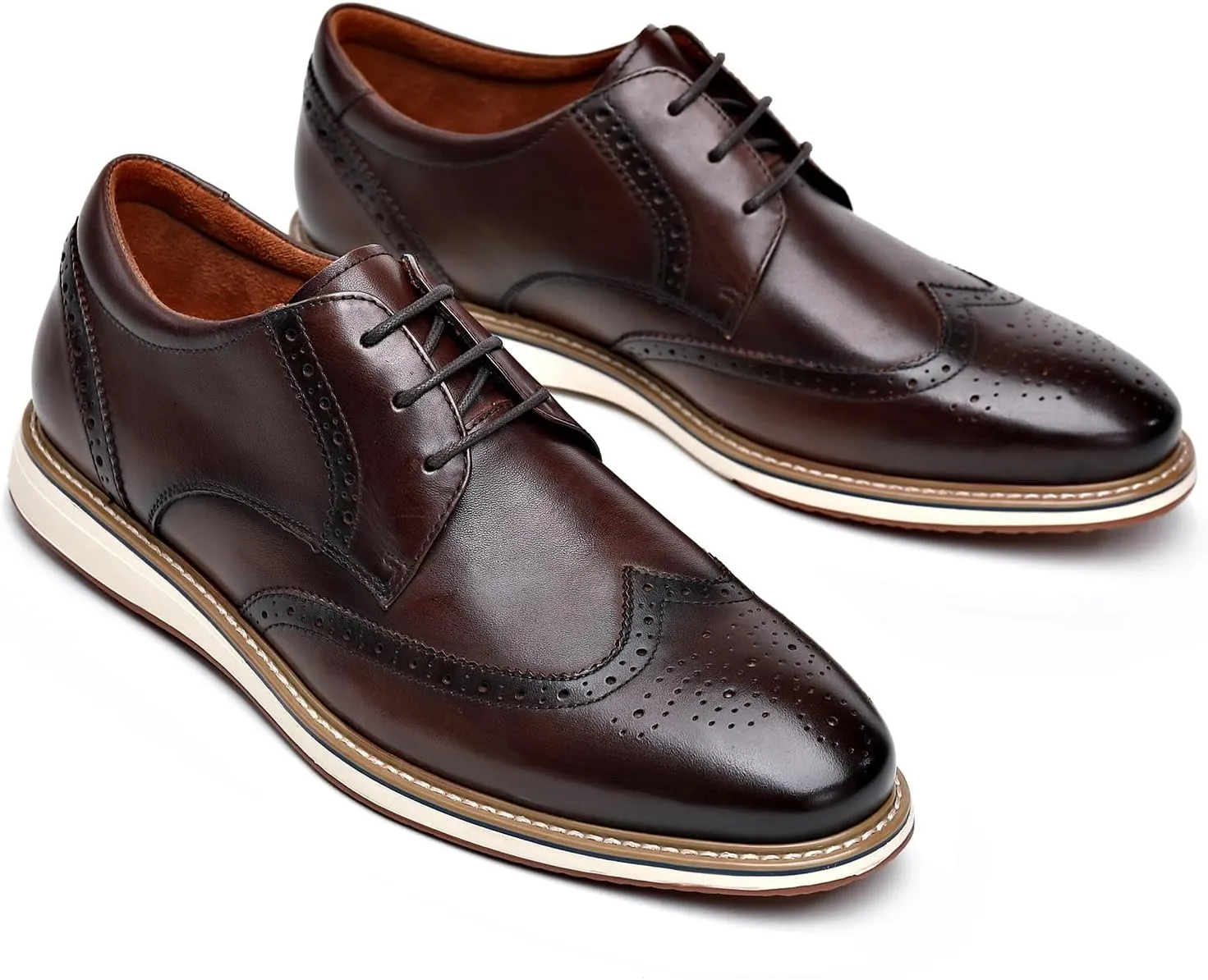 Men's Casual Dress Oxfords Shoes Business Formal Derby Sneakers