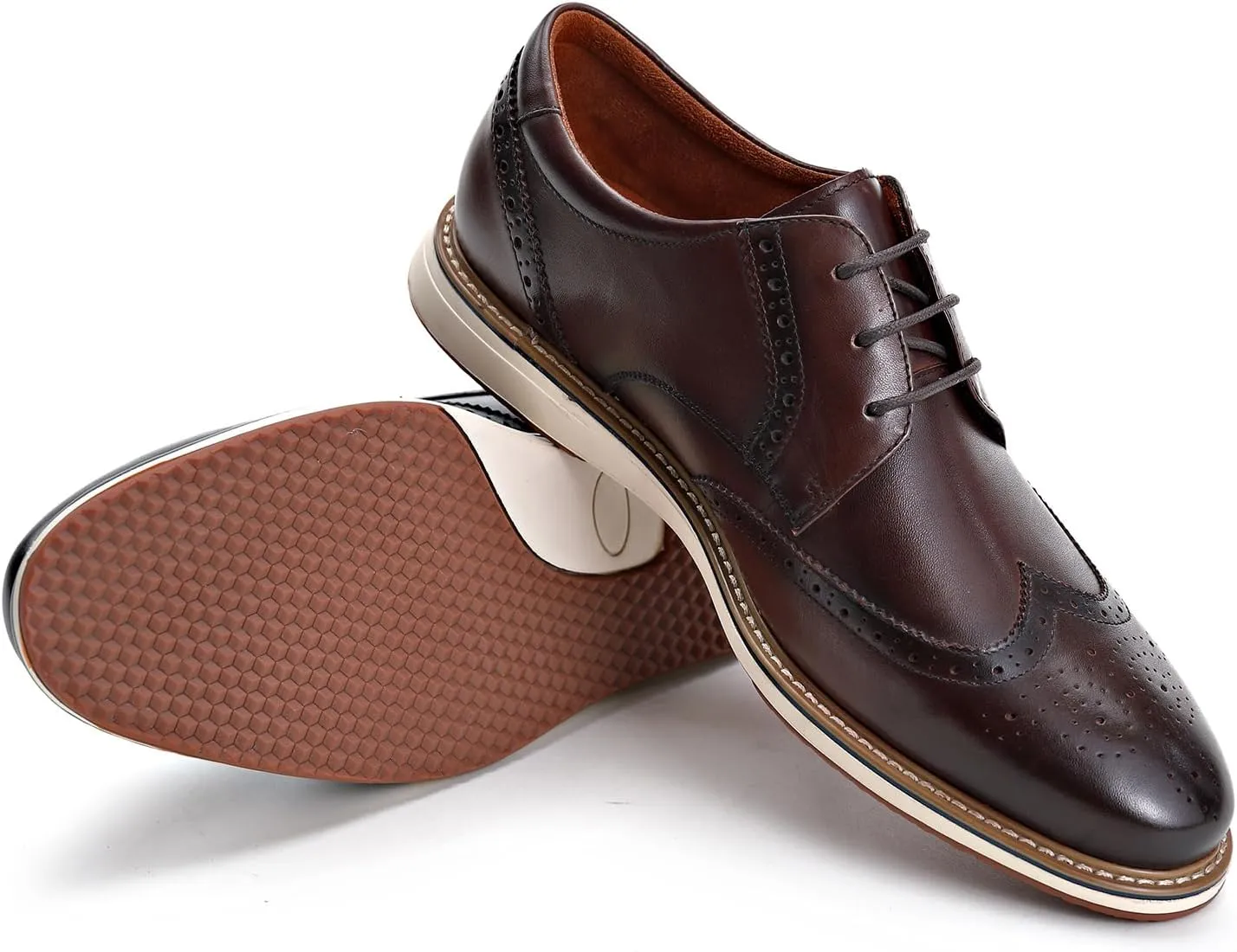 Men's Casual Dress Oxfords Shoes Business Formal Derby Sneakers