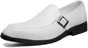 Mens Derby Shoes Outdoor Fashion Classic Pointed Toe Lace Up Low Top Leather Dress Shoes Classic Lace-up Shiny Patent Leather Dress Shoes(White,9.5)