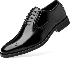 Men's Dress Oxfords Shoes Non-Slip Brogues Classic Bussiness Oxford Derby Shoes for Men