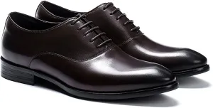 Men's Dress Shoes Business Formal Oxfords with Premium Leather Upper & Slip-Resistant Sole for Office, Wedding, Professional Events