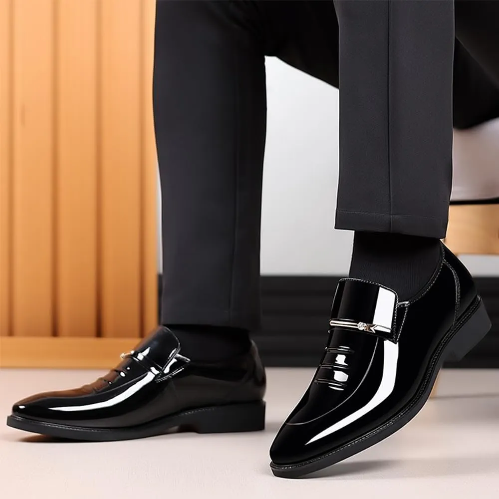 Men's Dress Shoes Business Shoes Patent Leather Formal Derby Fashion Oxford Tuxedo Shoes