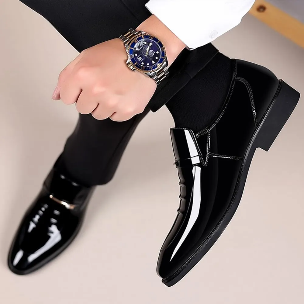 Men's Dress Shoes Business Shoes Patent Leather Formal Derby Fashion Oxford Tuxedo Shoes