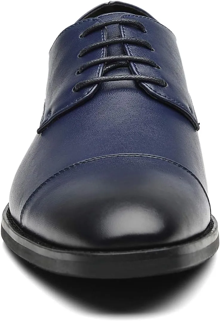 Mens Dress Shoes Classic Modern Formal Wingtip Cap-Toe Lace up Oxford Shoes