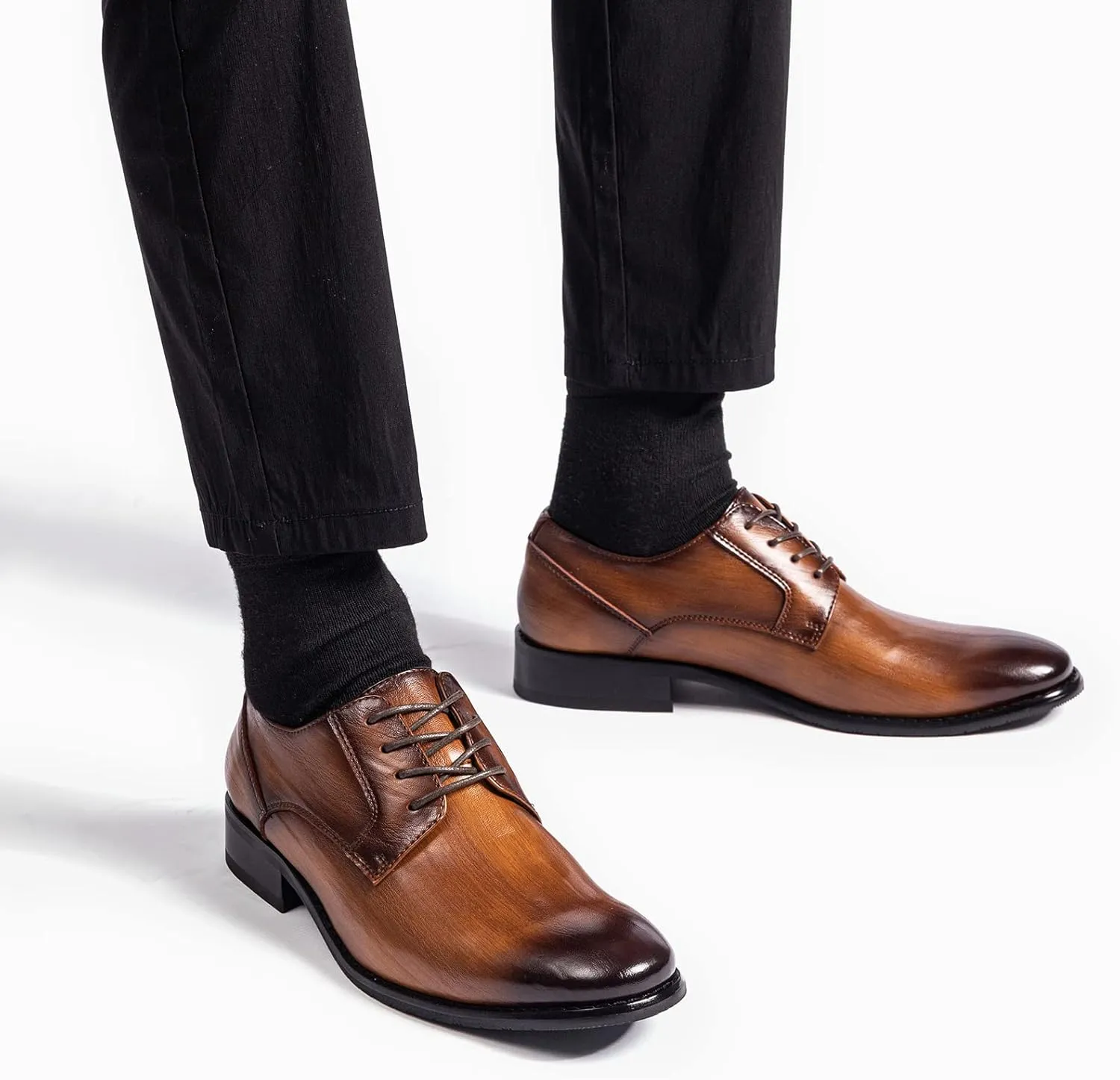 Men's Dress Shoes Classic Oxfords Shoes for Men Formal Business Lace Up Derby Men Shoes Modern Italy