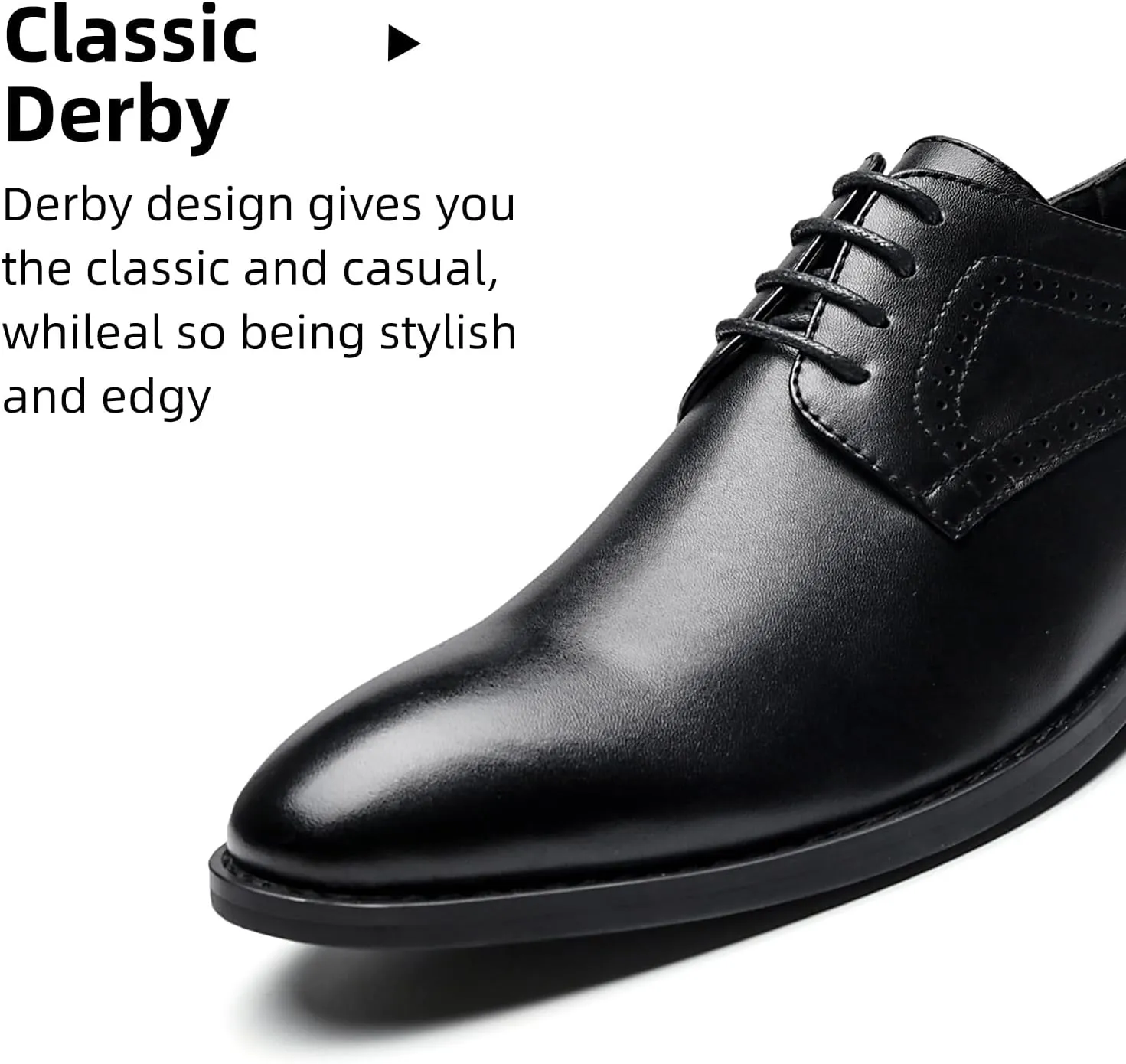 Men's Dress Shoes Classic Oxfords Shoes for Men Formal Business Lace Up Derby Men Shoes Modern Italy