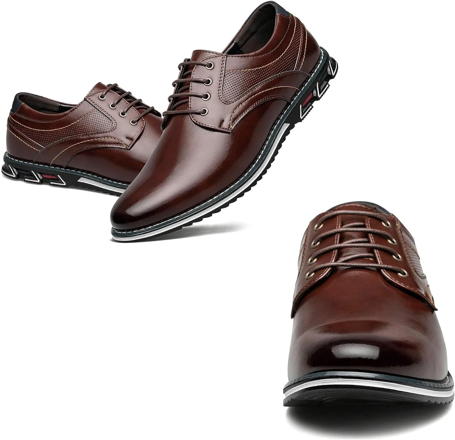 Men's Dress Shoes Comfort Soft Men Oxford Superior Flexural Leather Fashion Dress Sneakers Business Casual Derby Shoe
