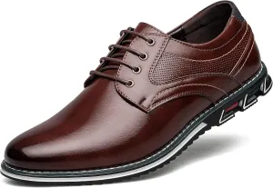 Men's Dress Shoes Comfort Soft Men Oxford Superior Flexural Leather Fashion Dress Sneakers Business Casual Derby Shoe