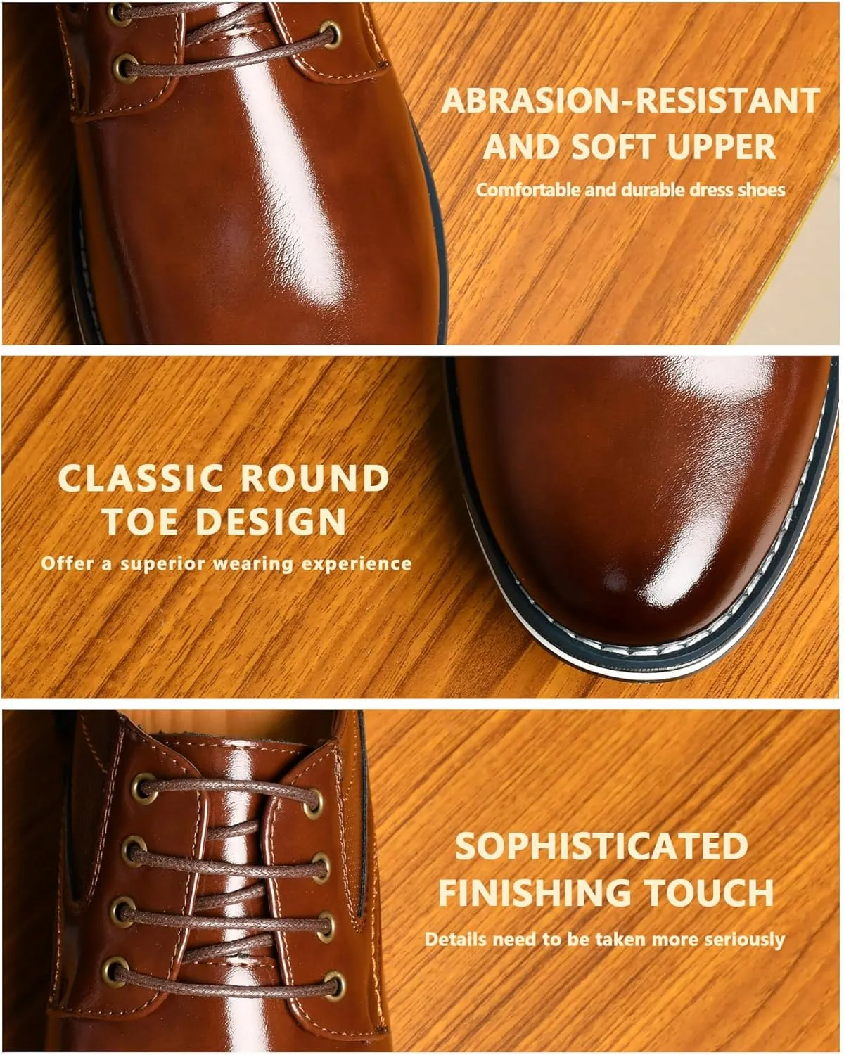 Men's Dress Shoes Comfort Soft Men Oxford Superior Flexural Leather Fashion Dress Sneakers Business Casual Derby Shoe