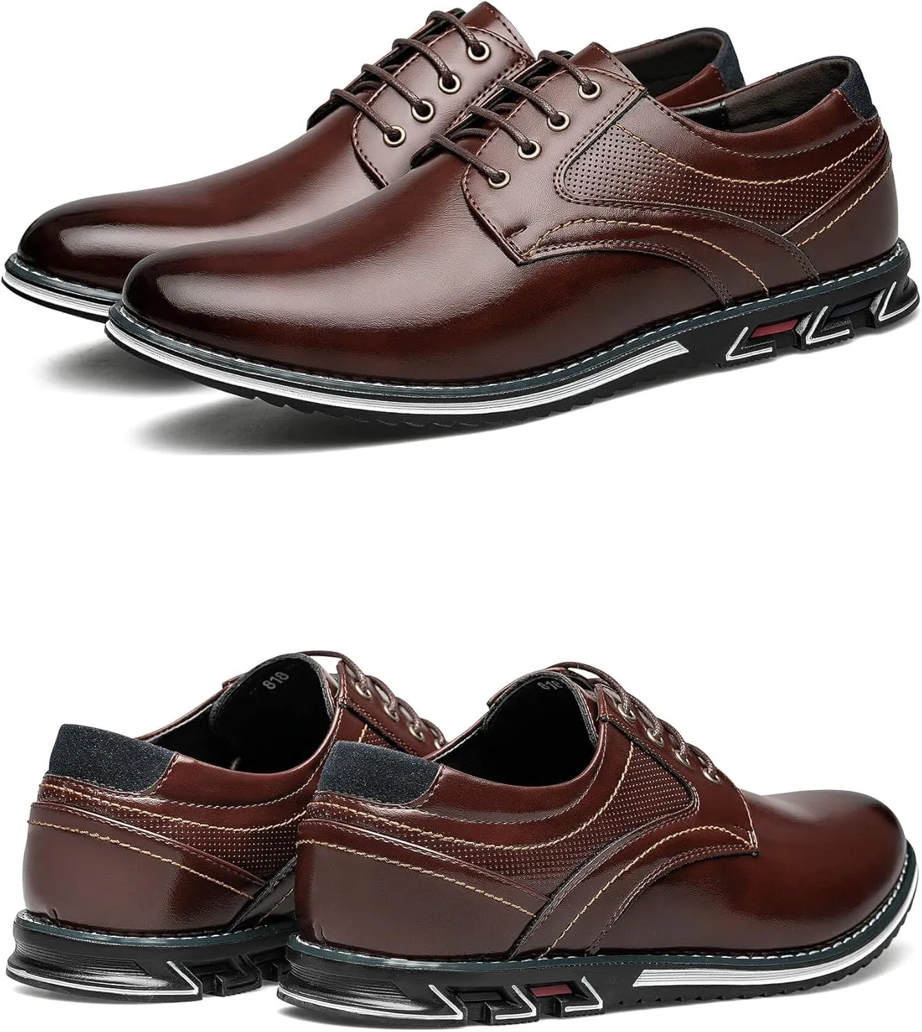 Men's Dress Shoes Comfort Soft Men Oxford Superior Flexural Leather Fashion Dress Sneakers Business Casual Derby Shoe
