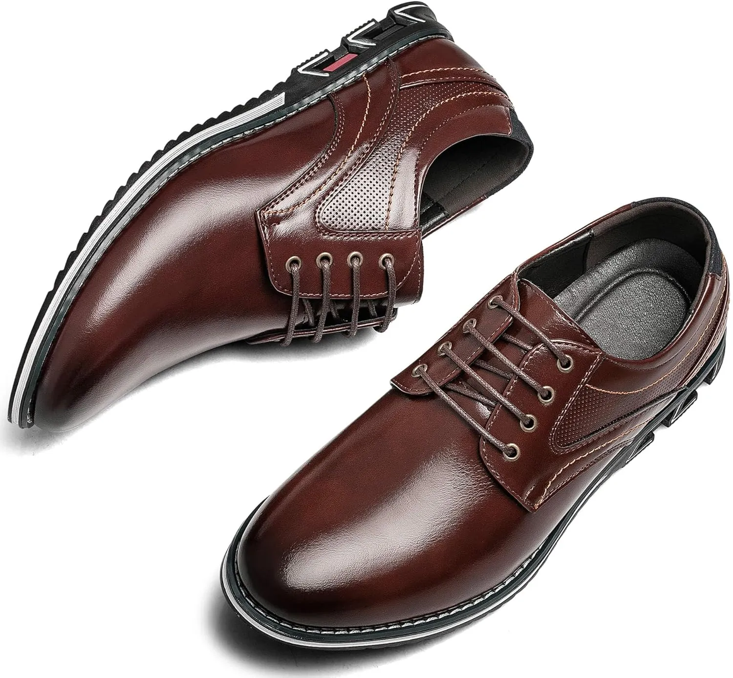 Men's Dress Shoes Comfort Soft Men Oxford Superior Flexural Leather Fashion Dress Sneakers Business Casual Derby Shoe