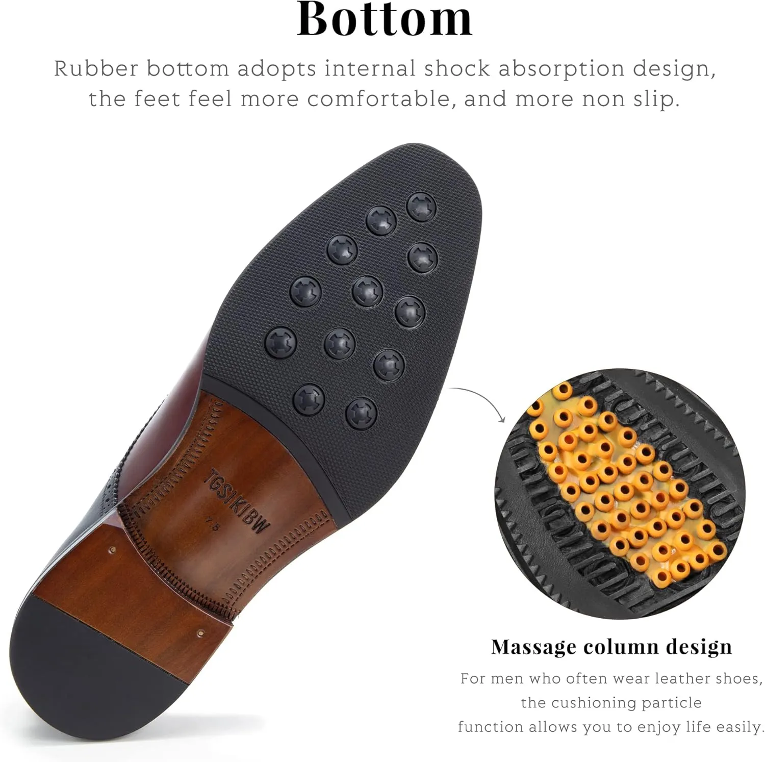 Men's Dress Shoes for Men Formal Oxford Tuxedo Dress Shoes Genuine Leather Modern Formal Business Derby Shoes