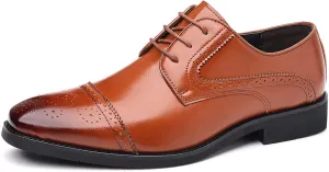 Men's Dress Shoes Lace-ups Formal Business Shoes Comfortable Brogues Derbys Oxford Shoes for Party and Wedding