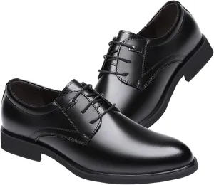 Men's Dress Shoes Leather Oxford Business Casual Formal Derby Shoe Plus Size