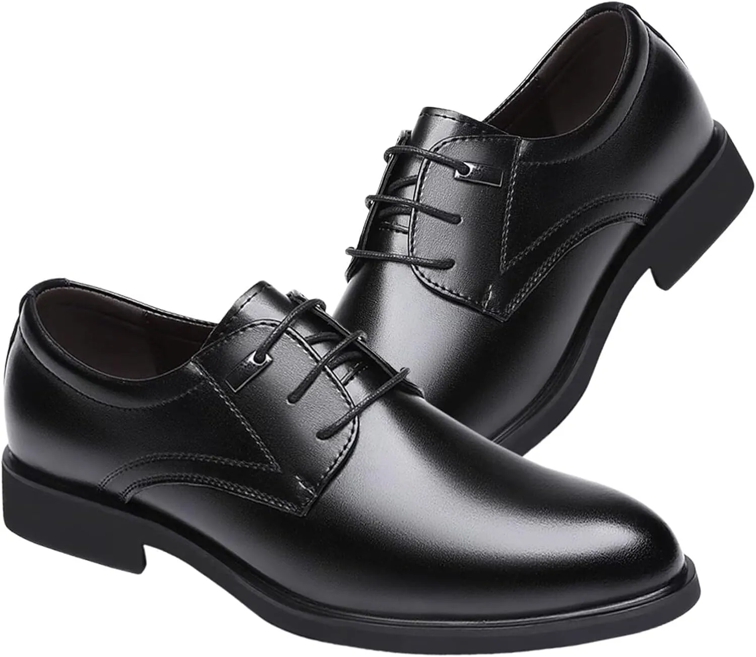 Men's Dress Shoes Leather Oxford Business Casual Formal Derby Shoe Plus Size
