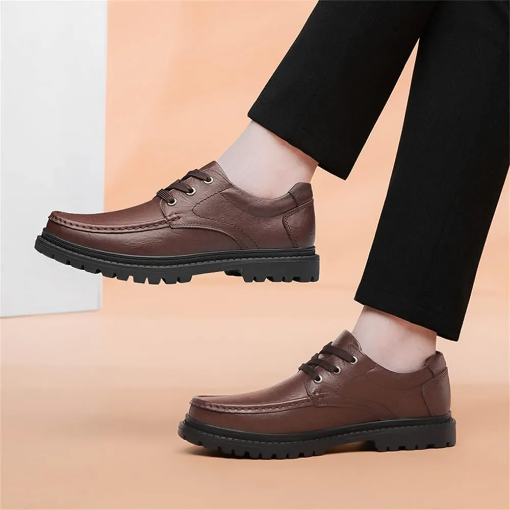 Men's Dress Shoes Oxford Shoes Classic Casual Lace up Formal Business Derby Shoes for Men