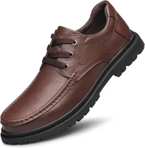 Men's Dress Shoes Oxford Shoes Classic Casual Lace up Formal Business Derby Shoes for Men