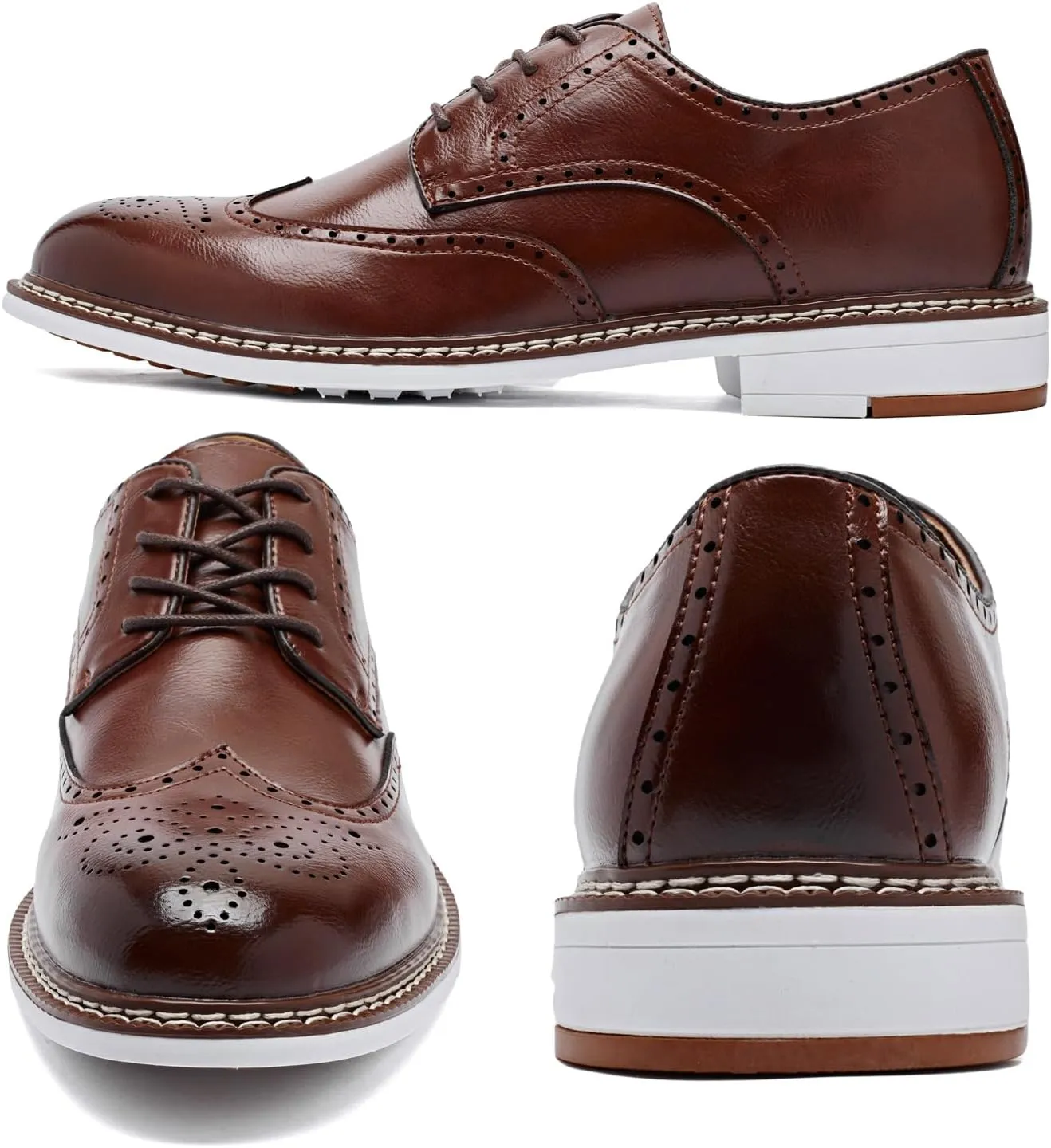 Men's Dress Shoes Oxford Shoes Formal Dress Shoes for Men Business Derby Shoes.