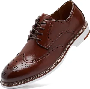 Men's Dress Shoes Oxford Shoes Formal Dress Shoes for Men Business Derby Shoes.