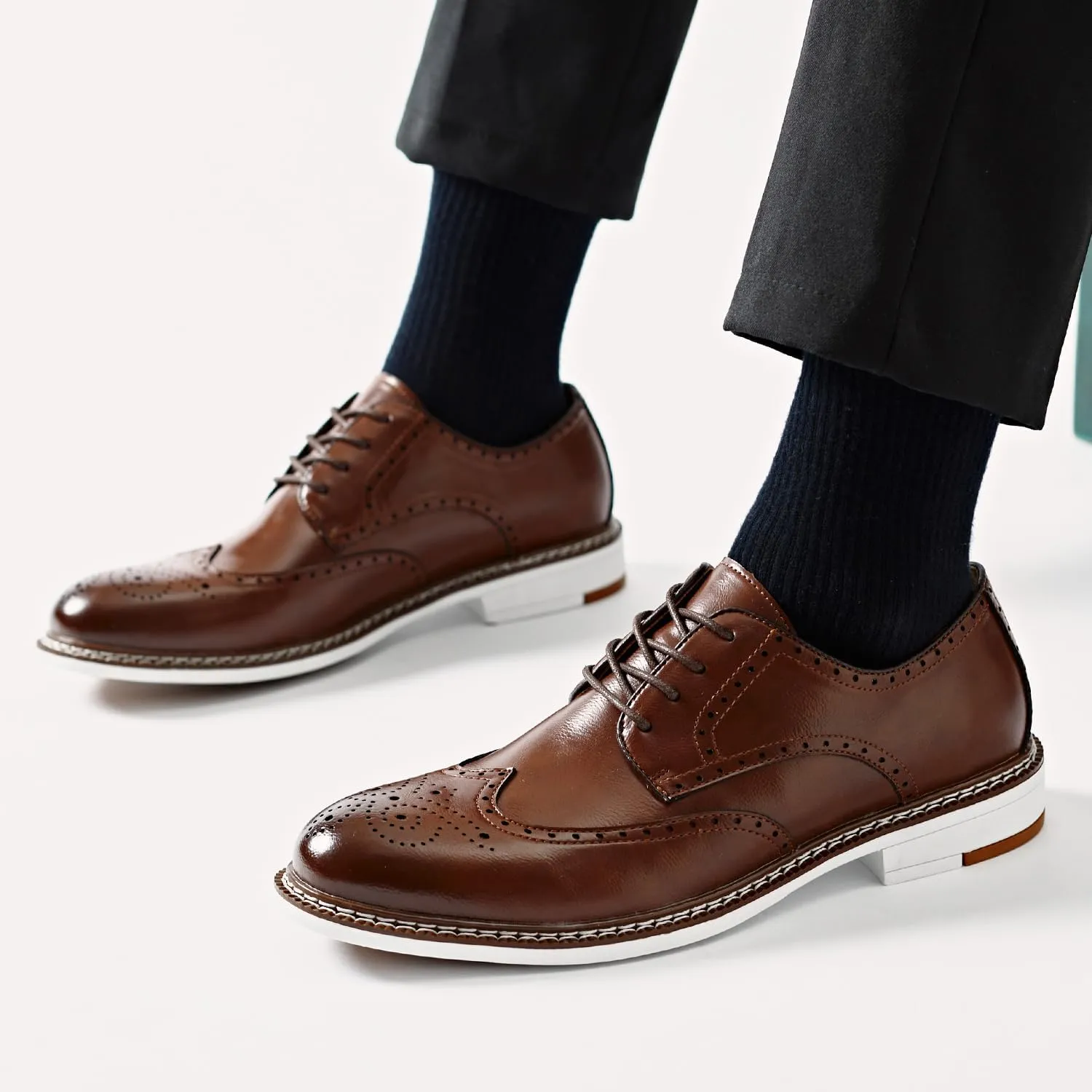 Men's Dress Shoes Oxford Shoes Formal Dress Shoes for Men Business Derby Shoes.