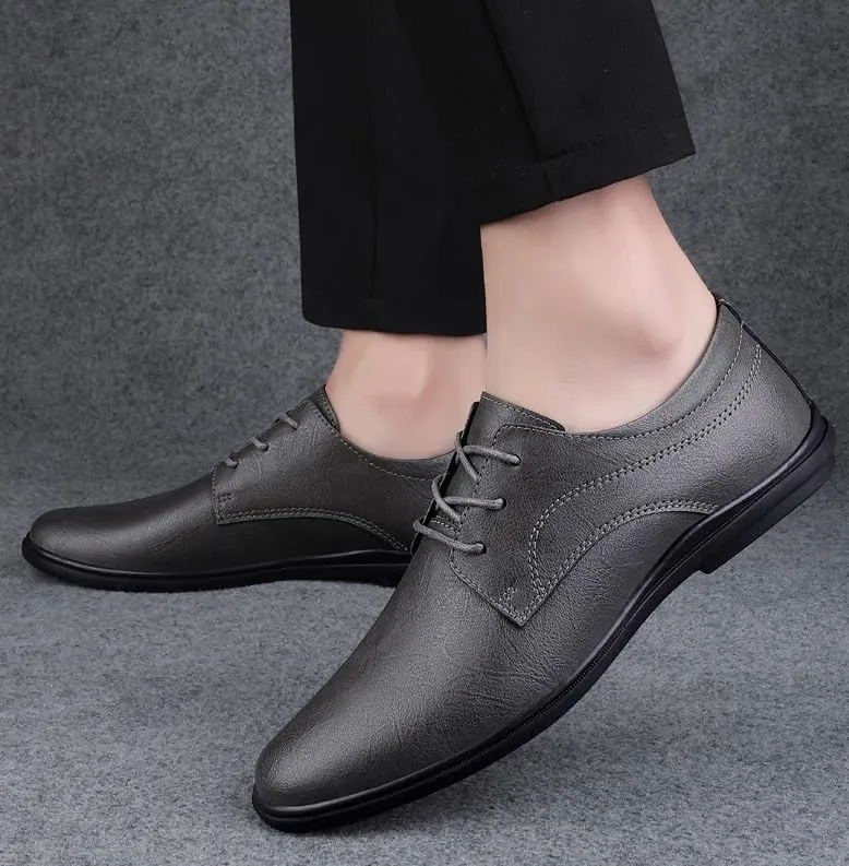 Men's Dress Shoes Pointed Toe Derby Shoes Classic Formal Business Mens Oxfords